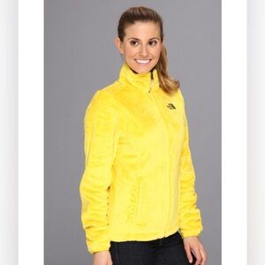 Yellow North Face Fuzzy Fleece Jacket